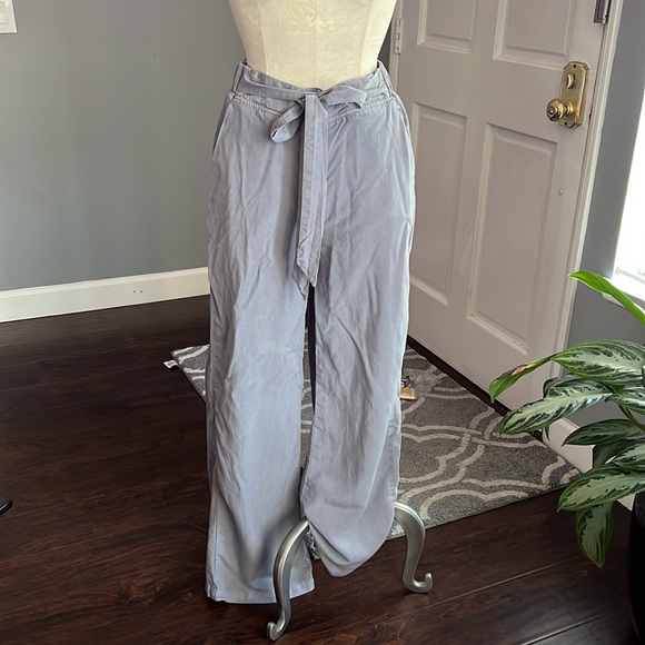 Thread & Supply Waist Tie Paper Bag Pants - Picture 2 of 7